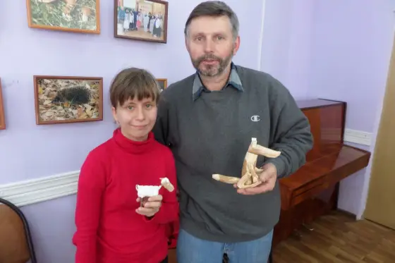 В Муроме прошла областная школа самозанятости. На занятии мы изготовили деревянную игрушку.. Фото 7.