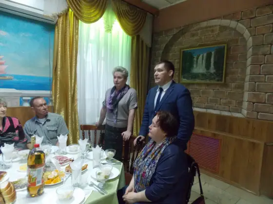 В рамках эстафеты презентаций «Вместе мы сможем больше», посвященной 30-ти летию ВОИ наша организация принимала делегацию из Кольчугино. Фото 6.