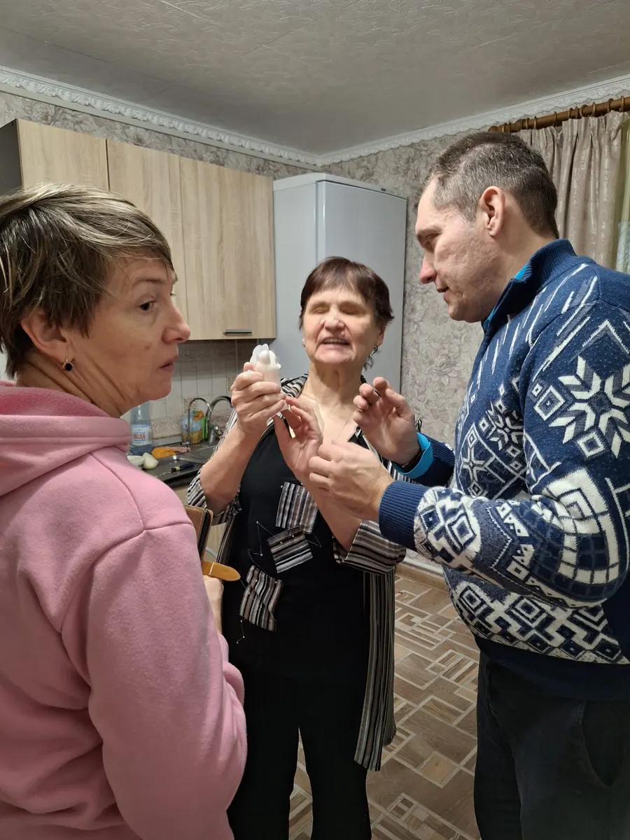 Встретили праздник «Рождества Христова» в Доме слепоглухих «Тихий свет»