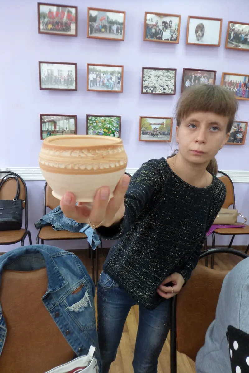 В кружке  керамики проекта «Семья -источник вдохновения» изготовили горшки.