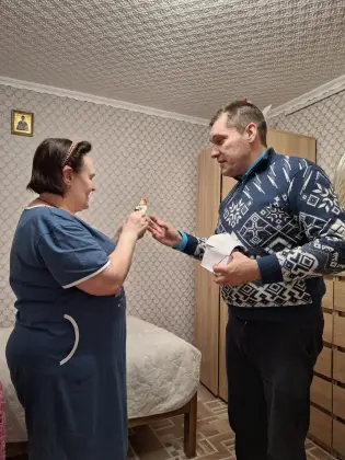 Встретили праздник «Рождества Христова» в Доме слепоглухих «Тихий свет». Фото 2.