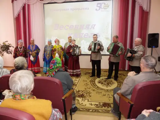 В рамках акции «Весенняя капель» поздравили женщин, проживающих в «Пансионате г.Муром» с 8 марта!. Фото 5.