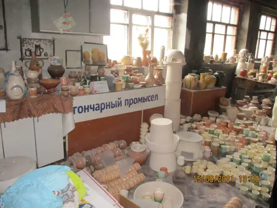 Участники проекта «Семья-территория творчества» посетили  гончарный промысел в Меленковском районе.. Фото 4.