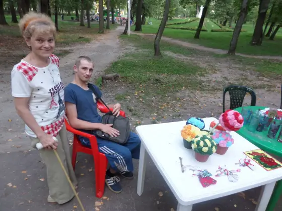 Делегация из Муромского окружного отделения ВОИ приняла участие в акции «Путь к исцелению» в г.Выкса. Фото 4.