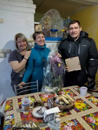 Встретили праздник «Рождества Христова» в Доме слепоглухих «Тихий свет». Фото 2.